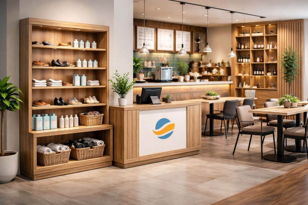 Exhibidores y mobiliario