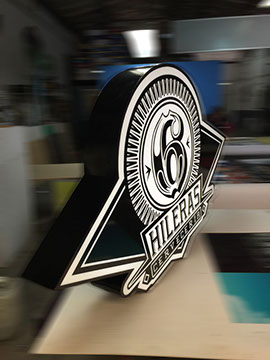 Anuncios luminosos, logos y letras 3D tipo block volumétricas