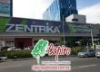 Producción e instalación de material publicitario en centros comerciales para Zentrika. Publicidad a lo grande. Contáctanos.