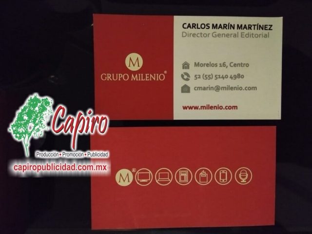 Tarjetas de presentación en serigrafía